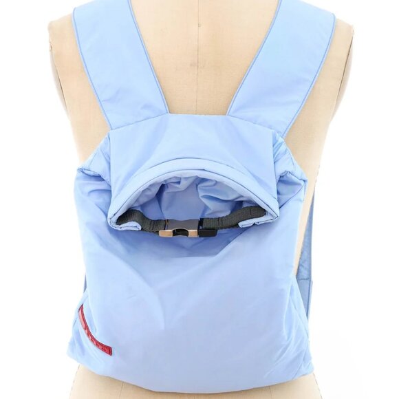 Prada Linea Rossa Blue Nylon Backpack